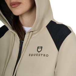 Felpa cropped equitazione donna con cappuccio Equestro Felpa cropped equitazione donna con cappuccio Equestro