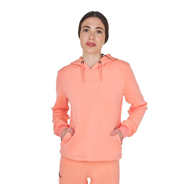 Felpa da donna Equestro con inserti Fiore del deserto Rosa