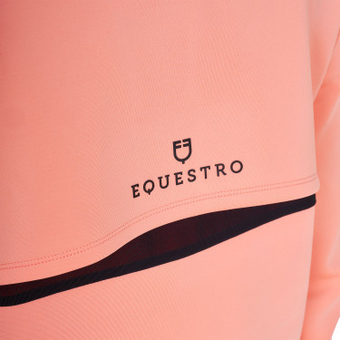 Felpa da donna Equestro con inserti Fiore del deserto Rosa