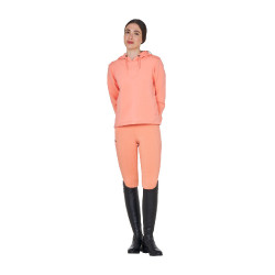 Felpa da donna Equestro con inserti Fiore del deserto Rosa