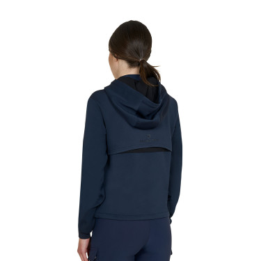 Felpa da donna Equestro con inserti Blazer marine Blu marino