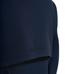 Felpa da donna Equestro con inserti Blazer marine Blu marino