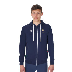 Felpa con cappuccio da uomo Equestro x FISE Blazer marine Blu marino