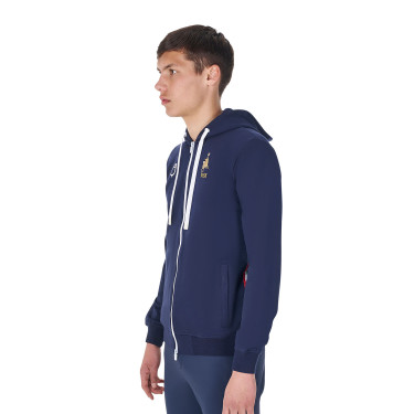 Felpa con cappuccio da uomo Equestro x FISE Blazer marine Blu marino