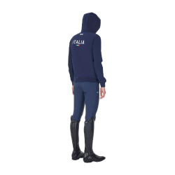 Felpa con cappuccio da uomo Equestro x FISE Blazer marine Blu marino