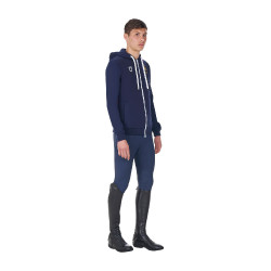 Felpa con cappuccio da uomo Equestro x FISE Blazer marine Blu marino