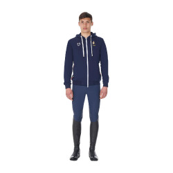 Felpa con cappuccio da uomo Equestro x FISE Blazer marine Blu marino