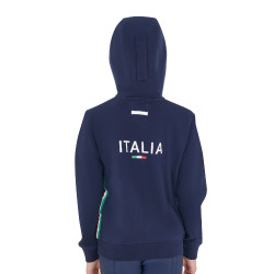 Felpa con cappuccio unisex da bambino in pile Equestro x FISE Blazer marine Blu marino Felpa con cappuccio unisex da bambino in pile Equestro x FISE Blazer marine Blu marino