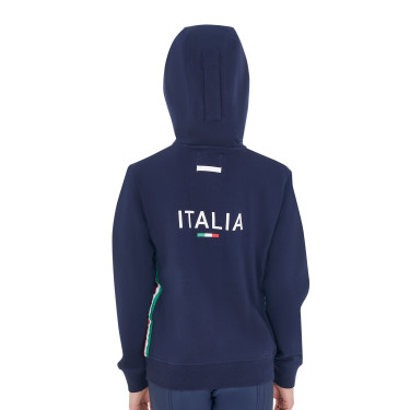 Felpa con cappuccio unisex da bambino in pile Equestro x FISE Blazer marine Blu marino Felpa con cappuccio unisex da bambino in pile Equestro x FISE Blazer marine Blu marino
