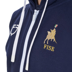 Felpa con cappuccio unisex da bambino in pile Equestro x FISE Blazer marine Blu marino Felpa con cappuccio unisex da bambino in pile Equestro x FISE Blazer marine Blu marino