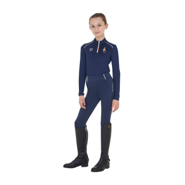 Sottogiacca unisex per bambini Equestro x FISE Blazer marine Blu marino