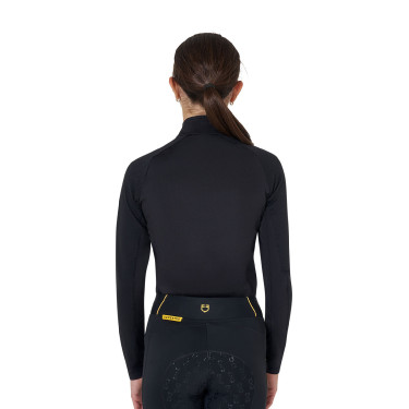 Sottostrato unisex per bambini Equestro in tessuto tecnico Nero / nero