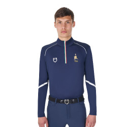 Sottostrato da allenamento uomo Equestro x FISE Blazer marine Blu marino Sottostrato da allenamento uomo Equestro x FISE Blazer marine Blu marino