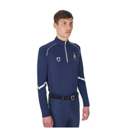 Sottostrato da allenamento uomo Equestro x FISE Blazer marine Blu marino Sottostrato da allenamento uomo Equestro x FISE Blazer marine Blu marino