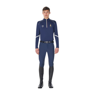 Sottostrato da allenamento uomo Equestro x FISE Blazer marine Blu marino Sottostrato da allenamento uomo Equestro x FISE Blazer marine Blu marino