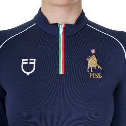 Sottostrato da allenamento da donna Equestro x FISE Blazer marine Blu marino Sottostrato da allenamento da donna Equestro x FISE Blazer marine Blu marino