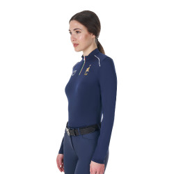 Sottostrato da allenamento da donna Equestro x FISE Blazer marine Blu marino Sottostrato da allenamento da donna Equestro x FISE Blazer marine Blu marino