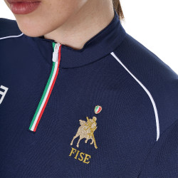 Sottostrato da allenamento da donna Equestro x FISE Blazer marine Blu marino Sottostrato da allenamento da donna Equestro x FISE Blazer marine Blu marino
