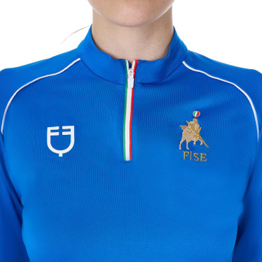 Sottostrato da allenamento da donna Equestro x FISE Blu di Savoia Sottostrato da allenamento da donna Equestro x FISE Blu di Savoia
