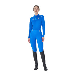 Sottostrato da allenamento da donna Equestro x FISE Blu di Savoia Sottostrato da allenamento da donna Equestro x FISE Blu di Savoia