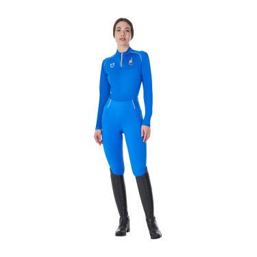 Sottostrato da allenamento da donna Equestro x FISE Blu di Savoia Sottostrato da allenamento da donna Equestro x FISE Blu di Savoia