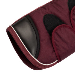 Set di stinchiere da trasporto e proteggi-coda Equestro con patch in gomma Bordeaux Set di stinchiere da trasporto e proteggi-coda Equestro con patch in gomma Bordeaux