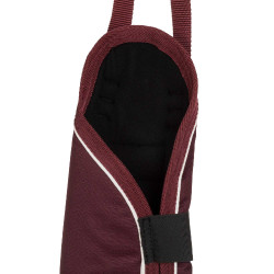 Set di stinchiere da trasporto e proteggi-coda Equestro con patch in gomma Bordeaux Set di stinchiere da trasporto e proteggi-coda Equestro con patch in gomma Bordeaux