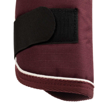 Set di stinchiere da trasporto e proteggi-coda Equestro con patch in gomma Bordeaux Set di stinchiere da trasporto e proteggi-coda Equestro con patch in gomma Bordeaux