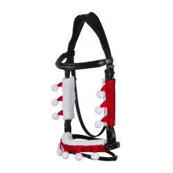 Set natalizio Supreme copri-ponte del naso + protezioni per montanti Rosso