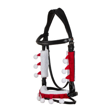 Set natalizio Supreme copri-ponte del naso + protezioni per montanti Rosso