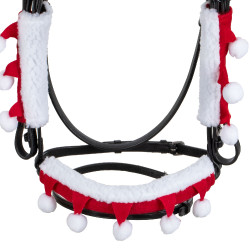 Set natalizio Supreme copri-ponte del naso + protezioni per montanti Rosso