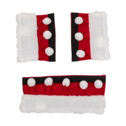 Set natalizio Supreme copri-ponte del naso + protezioni per montanti Rosso