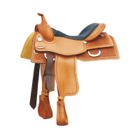 Sella western Pool’s Genuine Working Cow 555 Classic Naturale Marrone