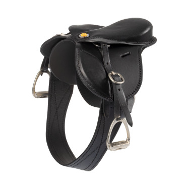 Sella da salto Equestro per cavallo giocattolo Nero