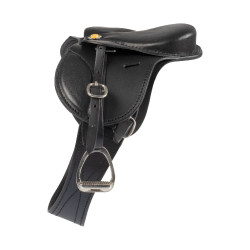 Sella da salto Equestro per cavallo giocattolo Nero