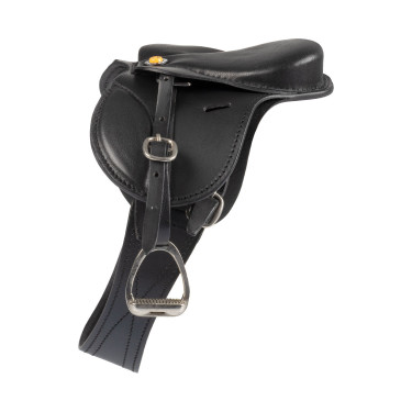 Sella da salto Equestro per cavallo giocattolo Nero