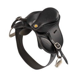 Sella da salto Equestro per cavallo giocattolo Nero