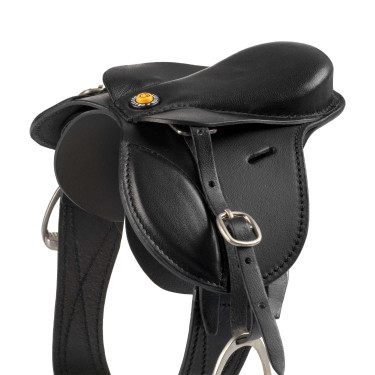 Sella da salto Equestro per cavallo giocattolo Nero