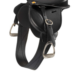 Sella da salto Equestro per cavallo giocattolo Nero