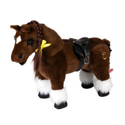 Sella da salto Equestro per cavallo giocattolo Nero