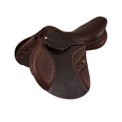Sella da salto ostacoli Acavallo Professional Sublime KC Race 2.4 Marrone scuro