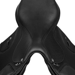 Sella da salto ostacoli Acavallo Professional Sublime KC Race 1.6 Nero