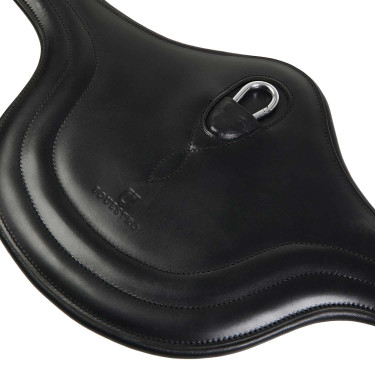 Sottopancia da salto Equestro in pelle con proteggi-fibbia Nero Sottopancia da salto Equestro in pelle con proteggi-fibbia Nero