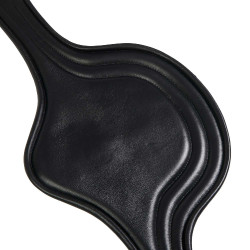 Sottopancia da salto Equestro in pelle con proteggi-fibbia Nero Sottopancia da salto Equestro in pelle con proteggi-fibbia Nero