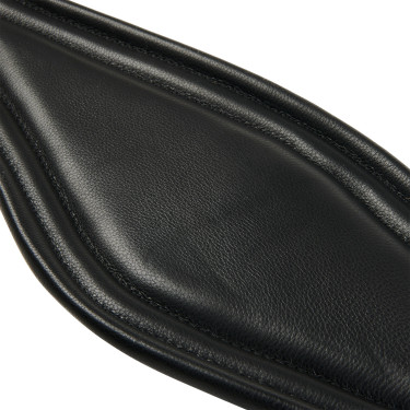 Sottopancia da salto in cuoio Equestro con elastici Nero