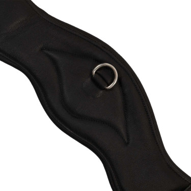 Sottopancia da dressage Equestro in morbida pelle Nero Sottopancia da dressage Equestro in morbida pelle Nero