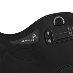 Sottopancia con bavetta corta Acavallo Gel Classic in PVC Nero Sottopancia con bavetta corta Acavallo Gel Classic in PVC Nero