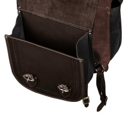 Borsa da sella Pool's Bisaccia Handtooled Marrone scuro Borsa da sella Pool's Bisaccia Handtooled Marrone scuro
