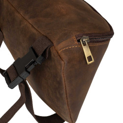 Borsa da pomo in pelle Pool’s Marrone