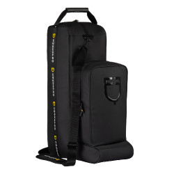 Borsa per stivali e casco Equestro in tessuto tecnico Nero